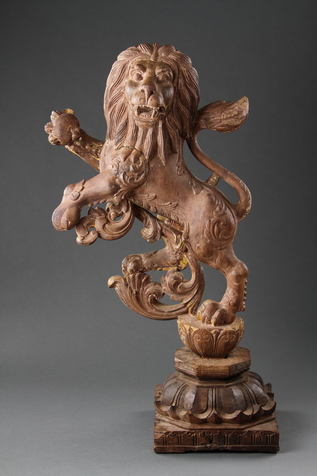 A Fine and Decorative Pair of Rampant Lions